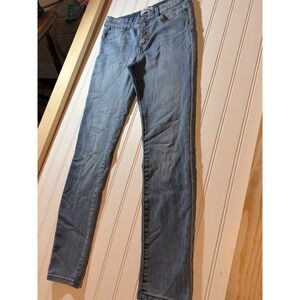 Jordache Girls Super Skinny Jeans Light Wash Button Fly Size 12